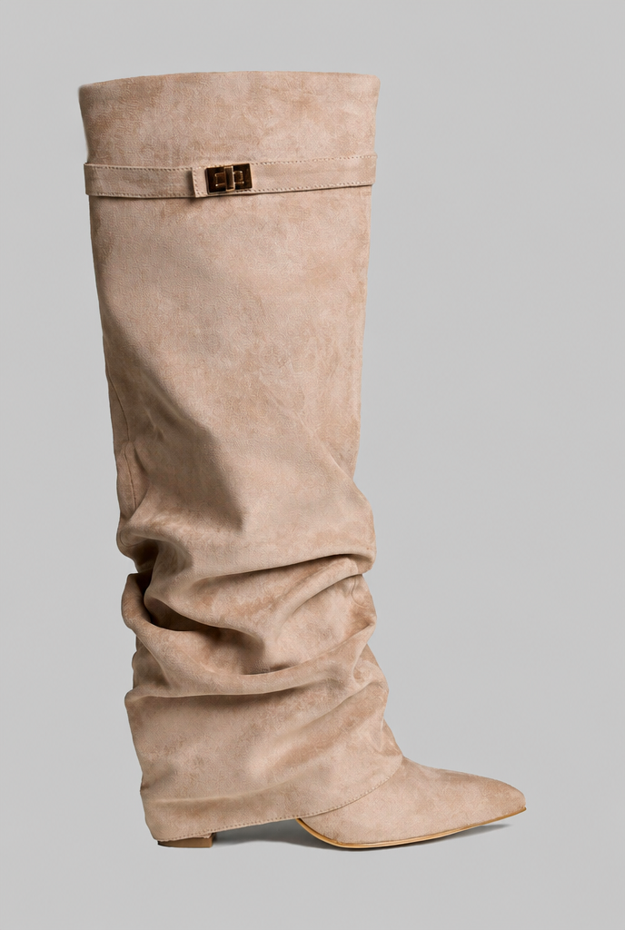 Bottes hautes souples effet daim – photo 21