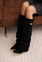 Bottes hautes souples effet daim – photo 17