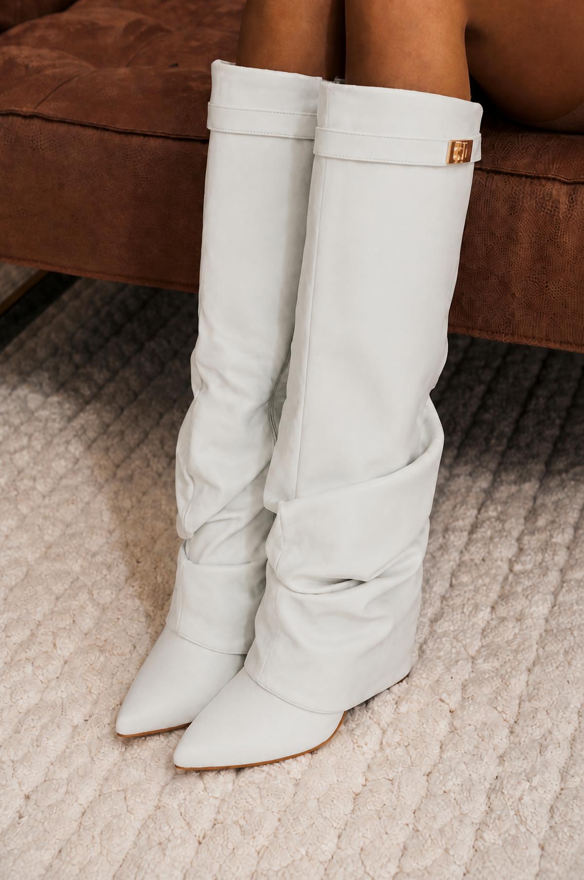 Bottes hautes souples effet daim – photo 12