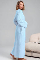 Peignoir Noelle en peluche à poches – photo 22