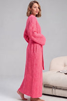 Peignoir Noelle en peluche à poches – photo 7